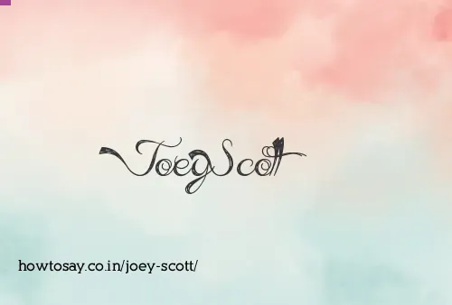 Joey Scott