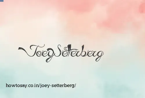Joey Setterberg