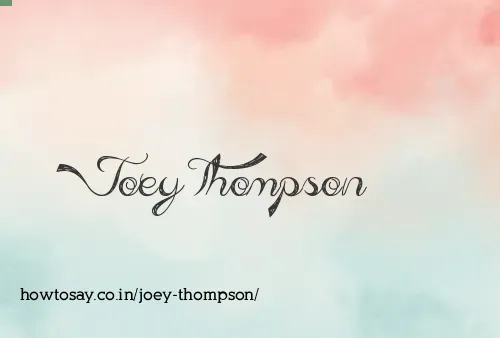Joey Thompson