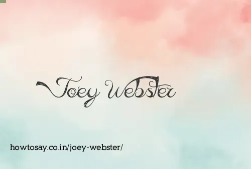 Joey Webster