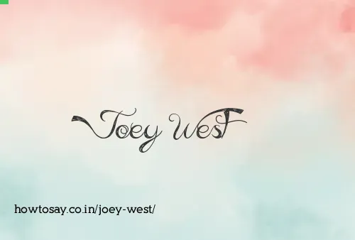 Joey West