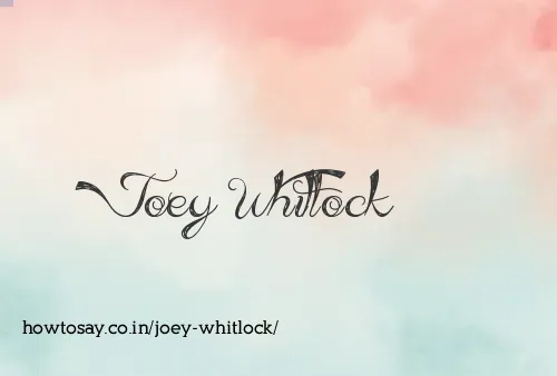 Joey Whitlock