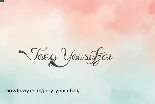 Joey Yousufzai