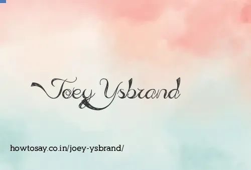 Joey Ysbrand
