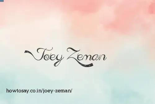 Joey Zeman