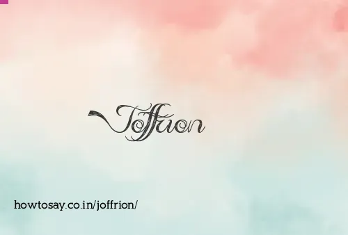 Joffrion