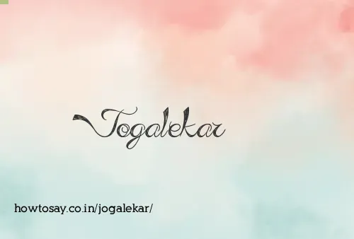 Jogalekar