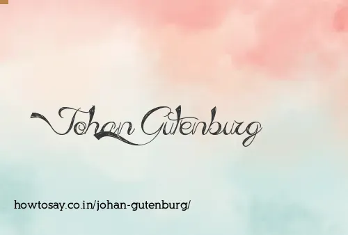 Johan Gutenburg