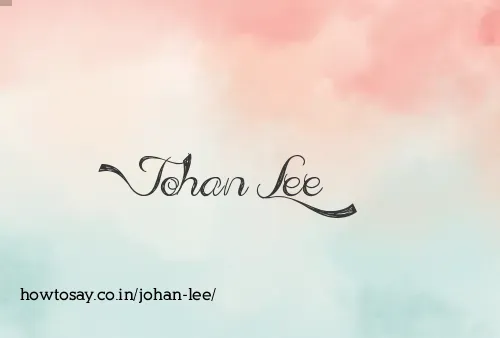 Johan Lee