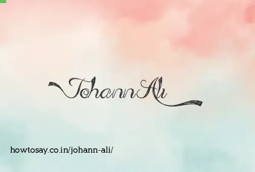 Johann Ali
