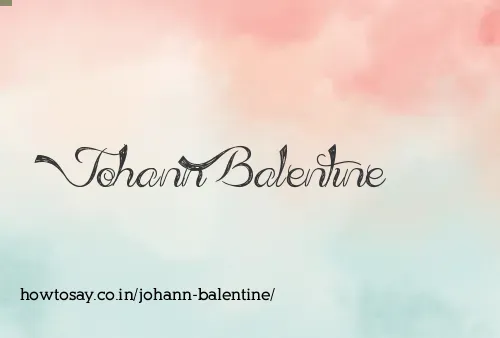 Johann Balentine