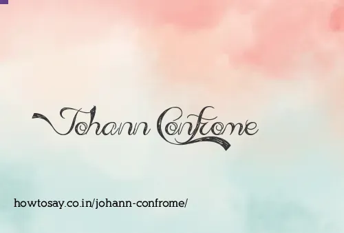 Johann Confrome