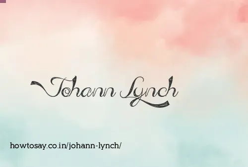 Johann Lynch