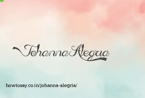 Johanna Alegria