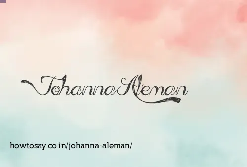 Johanna Aleman