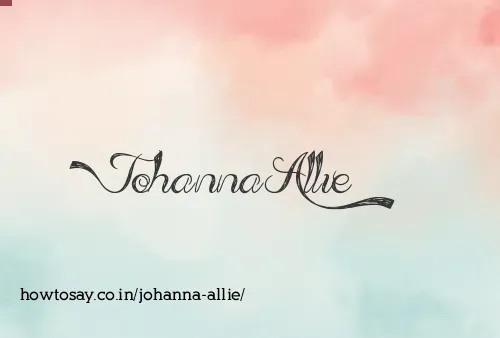 Johanna Allie