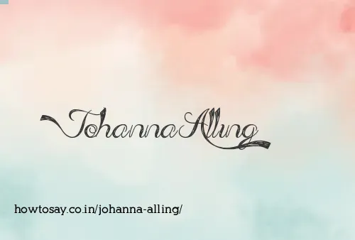 Johanna Alling