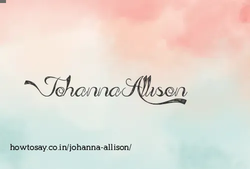 Johanna Allison