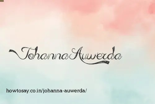 Johanna Auwerda