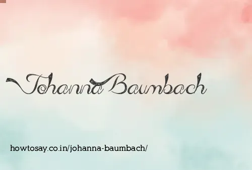 Johanna Baumbach