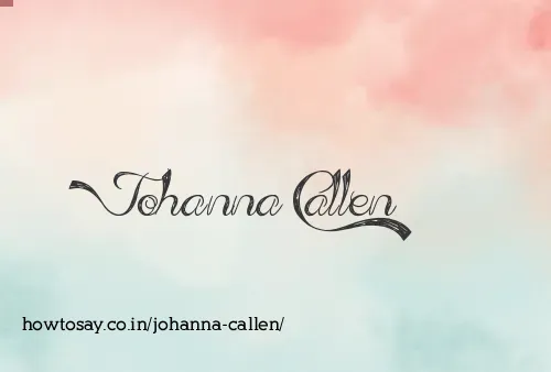 Johanna Callen