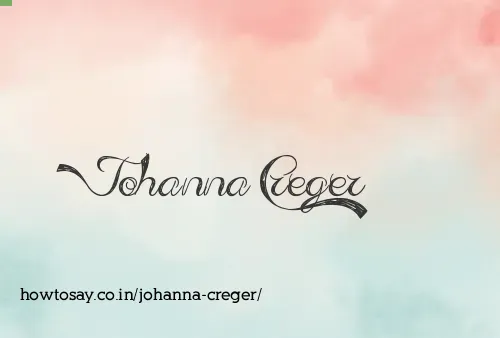 Johanna Creger
