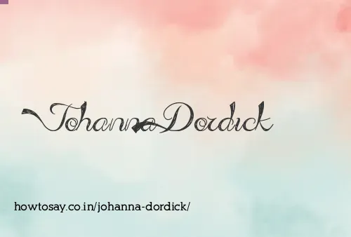 Johanna Dordick