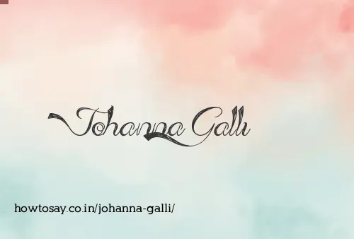 Johanna Galli