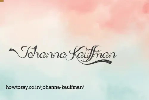 Johanna Kauffman