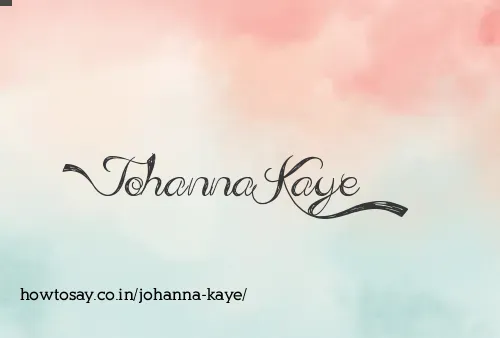 Johanna Kaye