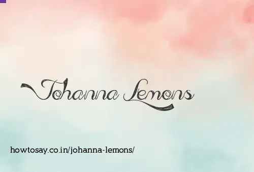 Johanna Lemons