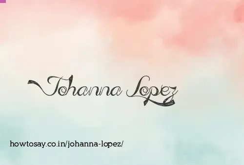 Johanna Lopez