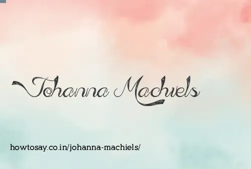 Johanna Machiels