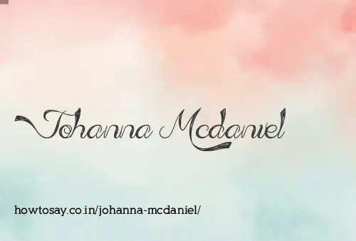 Johanna Mcdaniel