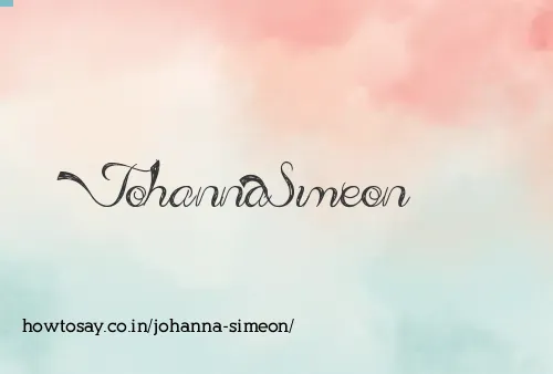 Johanna Simeon