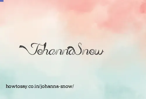 Johanna Snow