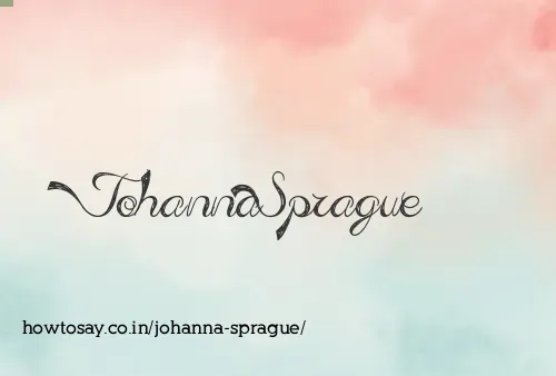 Johanna Sprague