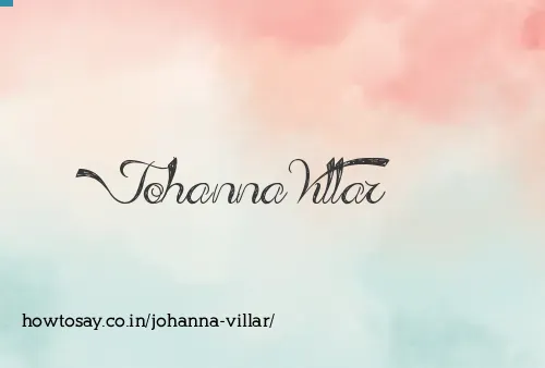 Johanna Villar