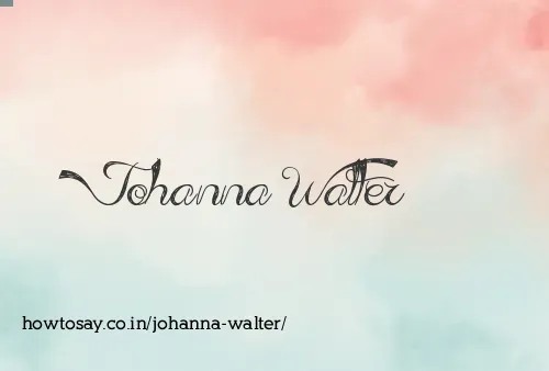 Johanna Walter