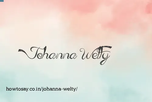 Johanna Welty