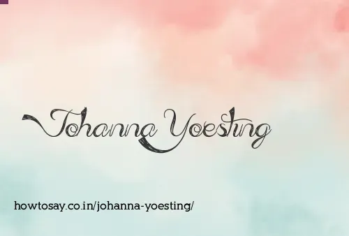 Johanna Yoesting
