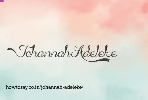 Johannah Adeleke