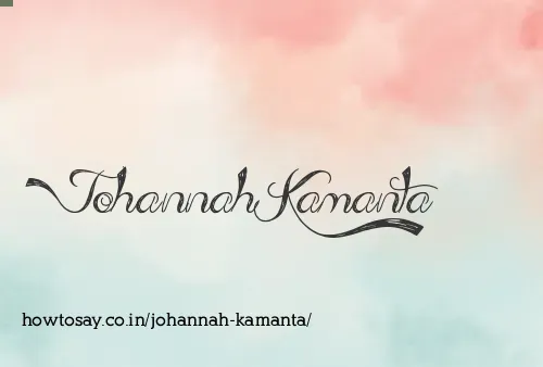 Johannah Kamanta