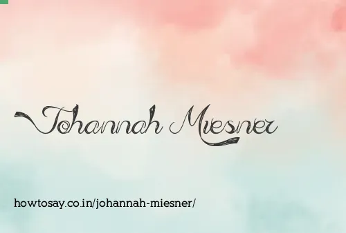 Johannah Miesner