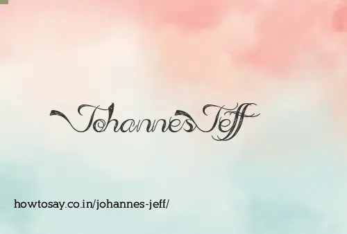 Johannes Jeff