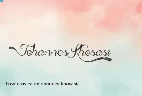 Johannes Khosasi