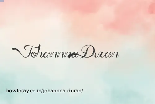 Johannna Duran