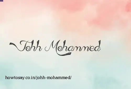 Johh Mohammed
