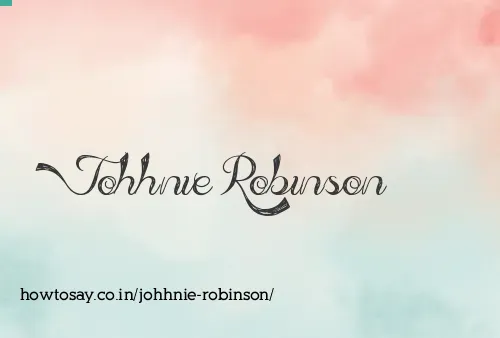 Johhnie Robinson