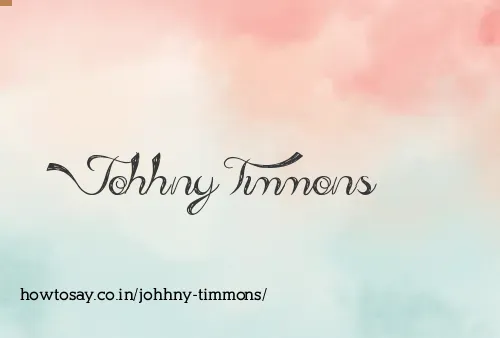 Johhny Timmons